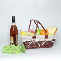 Panier en jonc de mer avec couvercle, en raphia, pour la plage, le voyage, le pain, le pique-nique, en toile, paniers économiques en coton, avec poignée en tissu de luxe et doublure