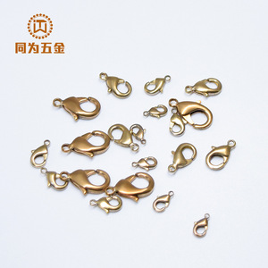Cierre de Langosta de 10, 12, 15 y 18 mm, Chapado en Latón, para la Fabricación de Collares, Pulseras y Joyería - Product Image 2