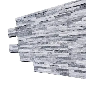 New design white marble exterior wall cladding tile customized natural culture slate stone suppliers