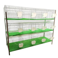 Cage à lapins commerciale galvanisée à chaud, épaissie et à structure renforcée, facile à nettoyer