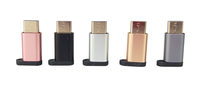 Llavero Logo personalizado OEM Micro USB V8 a USB 3,1 tipo C Adaptador convertidor