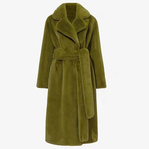 Long lapin cheveux vison fourrure Imitation femmes en <span class=keywords><strong>peluche</strong></span> veste <span class=keywords><strong>manteau</strong></span> de fourrure épaissi automne et hiver <span class=keywords><strong>manteau</strong></span> grande taille femmes manteaux - Product Image 1