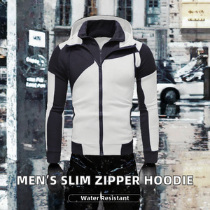 Sudadera con capucha y cremallera completa para hombre Racbo Impex, diseño de bloques de color, manga raglán, informal, 400 gramos - Product Image 2