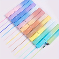 Surligneurs artistiques pastel doux, pointe biseautée, couleurs vibrantes pour le marquage créatif, offre spéciale pour les étudiants et les professionnels
