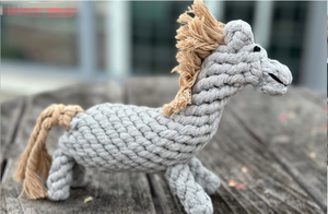 Jouet à mâcher <span class=keywords><strong>de</strong></span> corde <span class=keywords><strong>de</strong></span> <span class=keywords><strong>cheval</strong></span> et <span class=keywords><strong>de</strong></span> chien durable fait à la main - Product Image 4