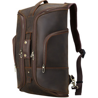 Sac à dos vintage pour ordinateur portable avec logo personnalisé Sac à dos d'affaires de grande capacité et élégant pour hommes