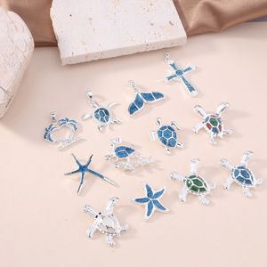 <span class=keywords><strong>Collana</strong></span> con Ciondolo a Forma di Animali Marini in Lega di Rame, Gioielli con Tartaruga e <span class=keywords><strong>Stella</strong></span> <span class=keywords><strong>Marina</strong></span> - Product Image 3