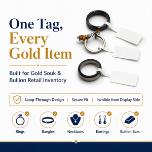 Tag RFID UHF Impinj M830 Mini per Gioielli, Conforme EPC Gen2 ISO 18000-6C, Impermeabile per Conteggio Quotidiano di Oro e Lingotti - Product Image 5