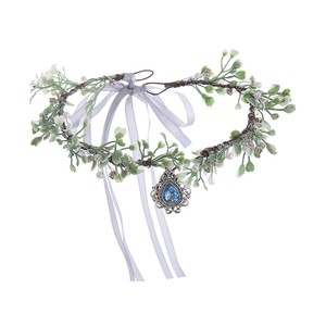 Couronne de mariage faite <span class=keywords><strong>à</strong></span> la main style forêt, diadème en cristal et diamant, accessoires de mariée en gros - Product Image 5