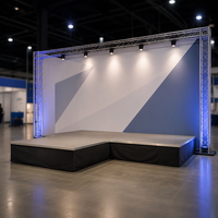 Structure de présentation en alliage d'aluminium, conception modulaire, capacité de charge lourde de 1000 kg, installation rapide, légère, pliable, mobile pour