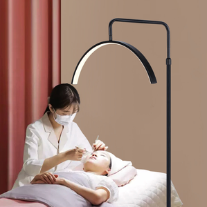 Lampe de sol professionnelle en forme de U, demi-lune, avec protection oculaire, réglable, pour salon de beauté, extensions de cils, maquillage, studio - Product Image 5