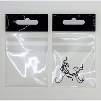 Doublure appâts de pêche vers gabarits avec sac à fermeture éclair auto-scellant refermable sac d'emballage en plastique OPP pour impression par gravure