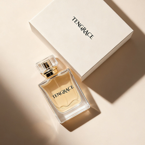 Custom Logo 30ml 50ml 100ml Clear <strong>Square</strong> Perfume Bottles with Lid Fragrance Bottle Gift Box Packaging Polished <strong>Glass</strong> - Product Image 5