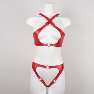 Costume da donna in pelle sintetica imbracatura per il corpo reggiseno Sexy <span class=keywords><strong>Lingerie</strong></span> biancheria intima di ritenuta <span class=keywords><strong>BDSM</strong></span> - Product Image 3