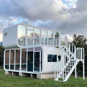 Casa Prefabricada Personalizada em Forma de Maçã, Dupla Camada, Com Quarto Único, Totalmente Mobiliada, Casa Container com Terraço - Product Image 3