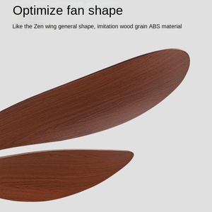 Ventilador de techo LED moderno de 42 ", hoja de madera, luz que cambia de Color, elegante lámpara de araña eléctrica, luces colgantes, Control remoto - Product Image 3