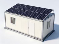 Cabane préfabriquée modulaire solaire |   Aloès pour le personnel / Résidence en plein air / Bureau de chantier / Maison de loisirs extérieure avec terrasse avant