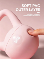 Mini Kettlebell en fonte souple PVC Essence, modèle Kettlebell 03, pour femmes et hommes, usage domestique, entraînement des fessiers et des squats
