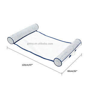 Hamaca Flotante Portátil para Piscina, Tumbona Flotante para Lago con Cubierta <span class=keywords><strong>de</strong></span> Tela Lavable y Extraíble, Cama Flotante <span class=keywords><strong>de</strong></span> Malla - Product Image 5