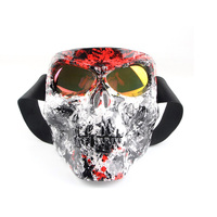 Masque de moto tout-terrain tactique pour sports extrêmes, avec lunettes, monture en TPU personnalisable, sangle réglable, protection UV %