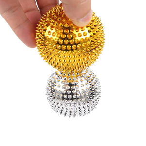 3.2/4.7/5.6cm or et argent magnétique main et pied rouleau de Massage rouleau Spiky rouleau pour fasciite plantaire <span class=keywords><strong>des</strong></span> tissus profonds - Product Image 3