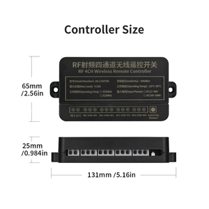 Ac100v 220V 433Mhz 4 KÊNH tầm xa RF không dây điều khiển từ xa chuyển đổi Receiver nhanh chóng kết nối thiết bị đầu cuối ánh sáng trên Off Receiver - Product Image 4