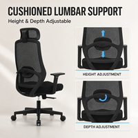 Fauteuils de bureau exécutifs réglables en gros, confortables, ergonomiques, pivotants, en maille, modernes, blancs, pour hôpitaux et bureaux à domicile