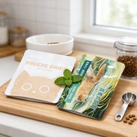 Sacs d'emballage pour aliments pour animaux de compagnie en nylon PE imprimés sur mesure OEM avec fermeture robuste pour l'emballage de croquettes et biscuits pour chats et chiens