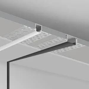 Profilé LED pour mur de plâtre, Aluminium, 3d encastrable, pour ciment, Profil en Aluminium, décoration d'interieur