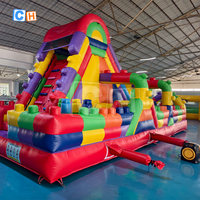Château gonflable avec toboggan, combo de saut et d'escalade OEM ODM