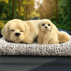 Accesorios para Coche, Adorno Decorativo Creativo con Forma <span class=keywords><strong>de</strong></span> Perro <span class=keywords><strong>de</strong></span> Peluche, Relleno <span class=keywords><strong>de</strong></span> Carbón <span class=keywords><strong>de</strong></span> Bambú, Elimina Olores y Formaldehído - Product Image 3