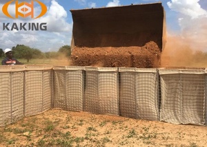 Barrière défensive pour terrain d'entraînement, grillage soudé en fil de fer galvanisé, anti-explosion, <span class=keywords><strong>Hesco</strong></span> Bastion, mur de protection et d'isolation de sécurité - Product Image 5