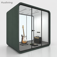 Cabine d'enregistrement insonorisée Huajing pour la pratique musicale, le chant, la guitare, le saxophone, studio acoustique ventilé