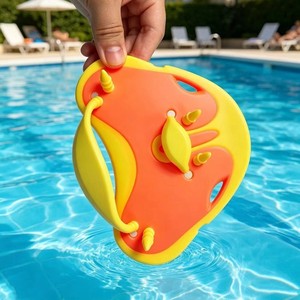 Pagaie de natation demi-main en plastique léger pour adultes – Équipement d'entraînement de natation estival - Product Image 1