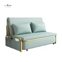 Prezzo di fabbrica divano letto a due posti con struttura in legno massello in stile moderno può essere conservato soggiorno camera da letto