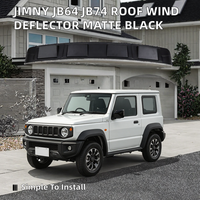 Pour Suzuki Jimny 2018-2025 JB64 JB74, déflecteur de vent de toit, lampe, ruban adhésif 3M, installation facile, accessoires extérieurs