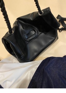 Bolso de <span class=keywords><strong>Mujer</strong></span> de Cuero Suave de Alta Calidad, Gran Capacidad, Diseño Simple, Bolso Tote de Hombro para Estudiantes - Product Image 5