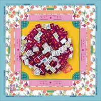 Juego de Fichas de Mahjong Americano de Alta Calidad para 4 Jugadores, Diseño Moderno y Lujoso, Portátil, Construcción en Acrílico y Madera, Entretenimiento