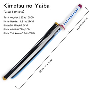 Espadas de Juguete de Anime Demon Slayer, Espadas de Bambú para <span class=keywords><strong>Cosplay</strong></span> para Niños, 103 cm, Gran Venta - Product Image 2