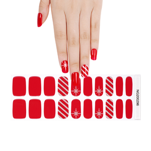 Venta caliente hermoso y duradero acrílico Press-On Nail Wraps Set <span class=keywords><strong>manicura</strong></span> y pedicura Semi curado Gel Striped Nail Sticker - Product Image 3