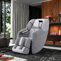 Chaise de massage Shiatsu 4D de luxe en cuir PU de haute qualité, modèle électrique réglable, avec rail extra long pour un usage domestique
