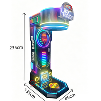 Máquina de Juego Arcade BH 2 en 1 de Boxeo y Prueba de Fuerza de Patada, Operada con Monedas, para Mayores de 6 Años, Enchufe Universal