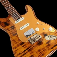 Bullfighter D-190 Bridge Small Double Tremolo System 5-String 1E/2B/3G/4D/5A/6E Solo Electric Guitar Poplar Body 22 Frets