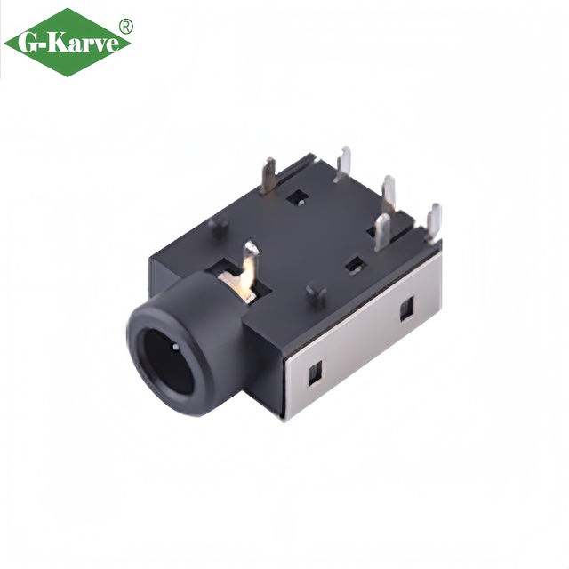 3.5mm Stereo Audio Jack Female Socket PJ-353/PJ-343 5/6 Pin DIP Mount Headphone Connector for Computer/TV/Audio Equipment