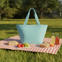 Bolsa de Mano de Lona de Algodón Reutilizable Ecológica Personalizada con Logotipo, Cierre de Cremallera de Alta Calidad, Reforzada para Compras