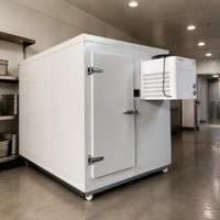 Congélateur industriel à portes coulissantes, panneaux en PU épais à économie d'énergie, installation facile pour la conservation des aliments dans les restaurants et supermarchés