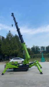 העכביש הנייד עגור <span class=keywords><strong>3</strong></span> טון 6ton 8ton 10ton בום טלסקופי 360 מעלות מיני זחילה הידראולי מנוף הרמה 14 מ 'עם ג' יב לטוס - Product Image 3