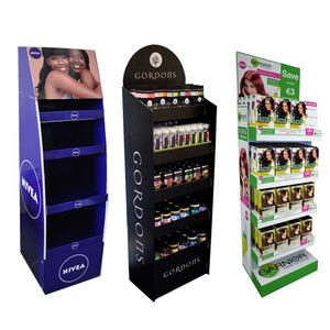 Promoción de la tienda de maquillaje, Material de cartón, tamaño personalizado y Color, mesa de laminación brillante, soporte de exhibición cosmético - Product Image 6