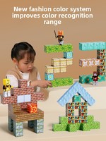 Mon Monde : Blocs Magnétiques en Plastique, Ensemble Complet de 50 à 118 Pièces, Jeu de Construction DIY Animaux de la Forêt Naturelle, Puzzle Éducatif