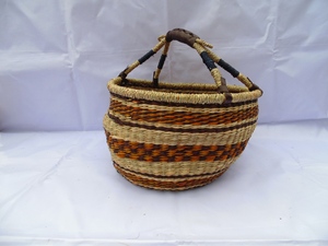 VIET ANH SEDGE Paniers bolga de haute qualité jonc de mer pour le stockage de la lessive panier de rangement tissé à la main - Product Image 3